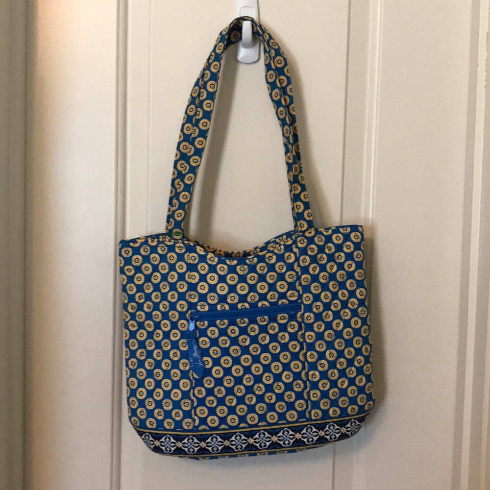 Vera Bradley bucket tote riviera blue